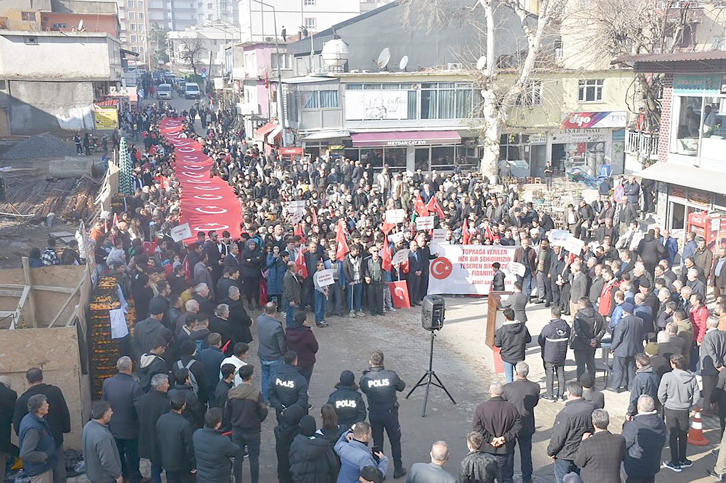 SASON’DA TERÖRE LANET YÜRÜYÜŞÜ