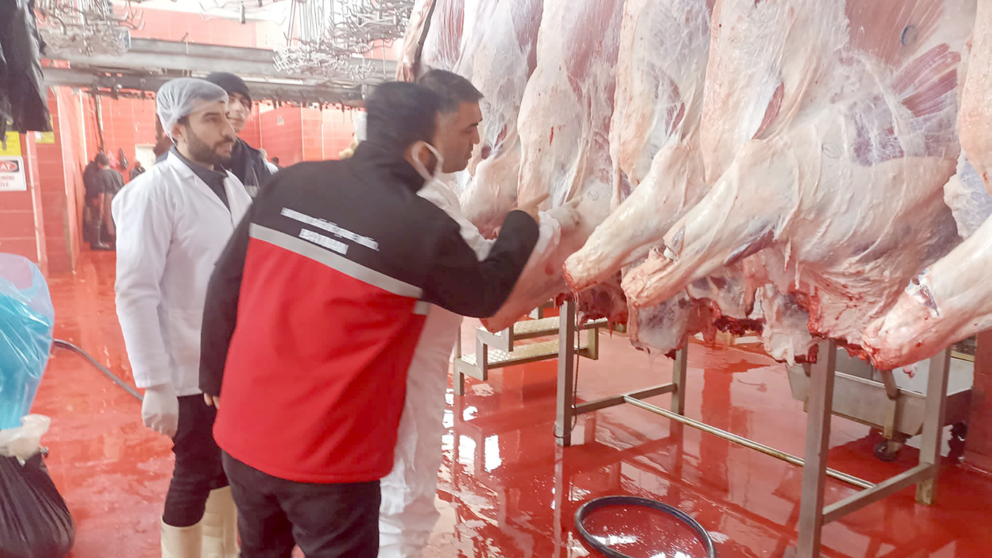 2 TON 752 KİLO KAÇAK KESİM ET İMHA EDİLDİ