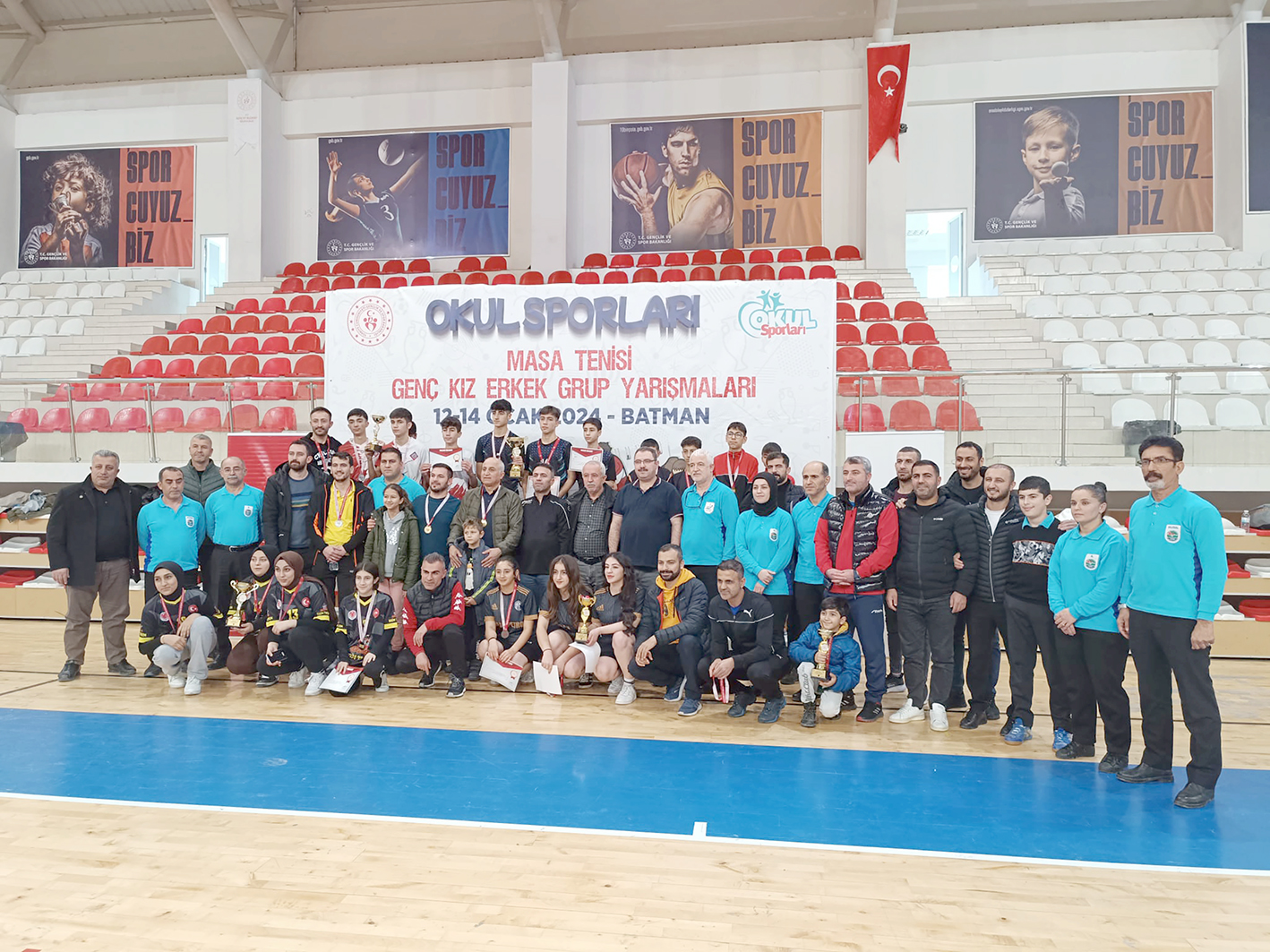 MASA TENİSİ GRUP MÜSABAKALARI TAMAMLANDI