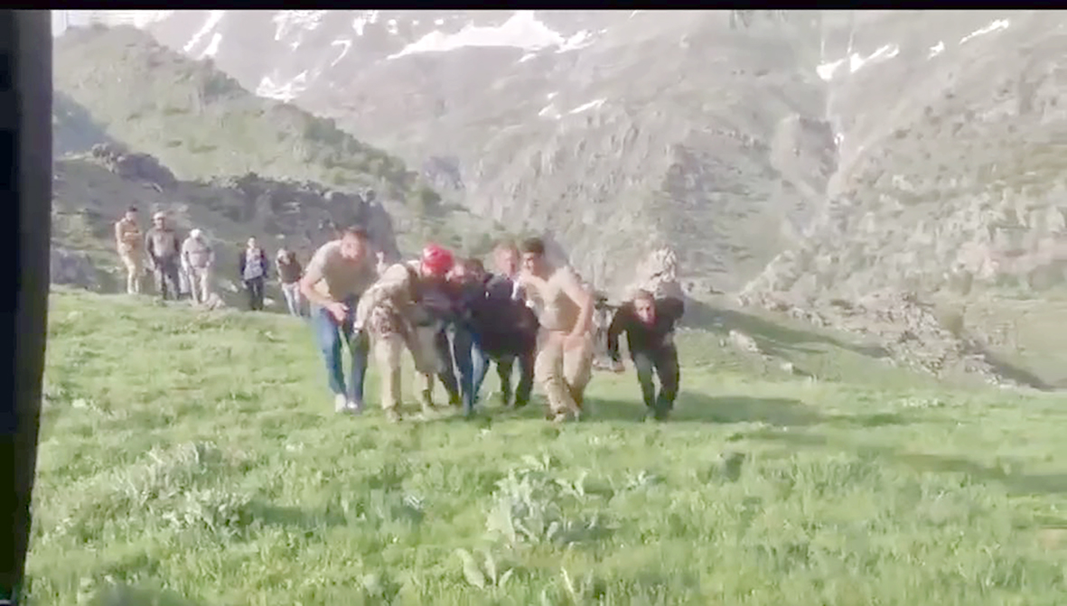 MERETO’DA MAHSUR KALAN VATANDAŞ KURTARILDI