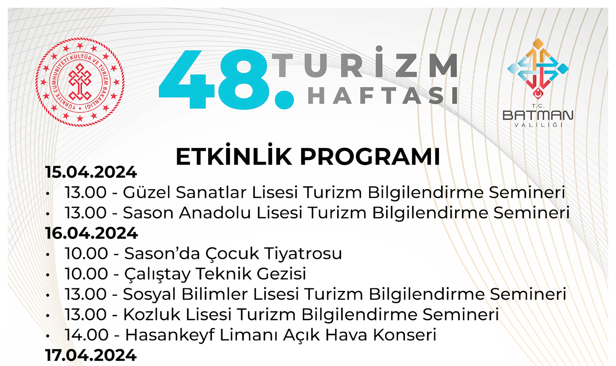 TURİZM ÇALIŞTAYI ÇARŞAMBA GÜNÜ DÜZENLENECEK