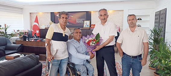 AMPUTE SPOR KULÜBÜ, MÜDÜR KABA’YI ZİYARET ETTİ