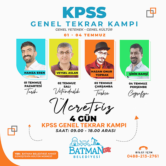 BELEDİYEDEN KPSS’YE HAZIRLANANLARA EĞİTİM DESTEĞİ