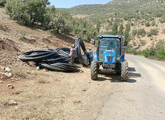 AKALİN KÖYÜNE SU BORUSU DESTEĞİ