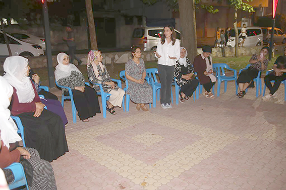 EŞ BAŞKAN SÖNÜK, KADINLARI DİNLEDİ