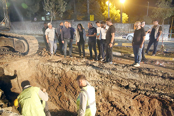 ARIZA GİDERME ÇALIŞMALARINI YERİNDE TAKİP ETTİ