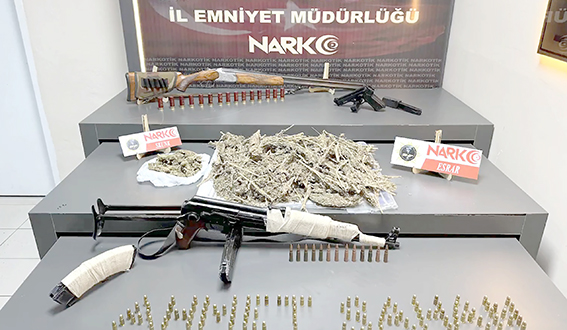 BRİKET FABRİKASINDA UYUŞTURUCU ELE GEÇİRİLDİ