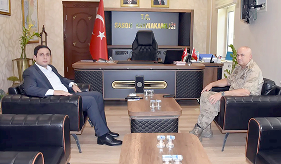 KOMUTAN TAŞKIN’DAN KAYMAKAM BAŞAR’A ZİYARET