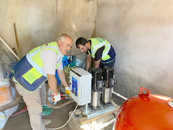 MEZARLIKLARIN SU SORUNU GİDERİLDİ