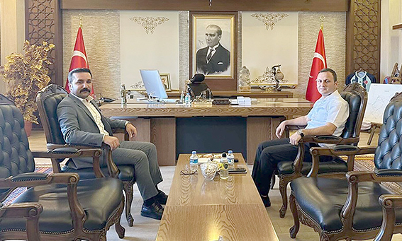 VALİ YARDIMCISI CANPOLAT, KAYMAKAM GÜNGÖR’Ü ZİYARET ETTİ