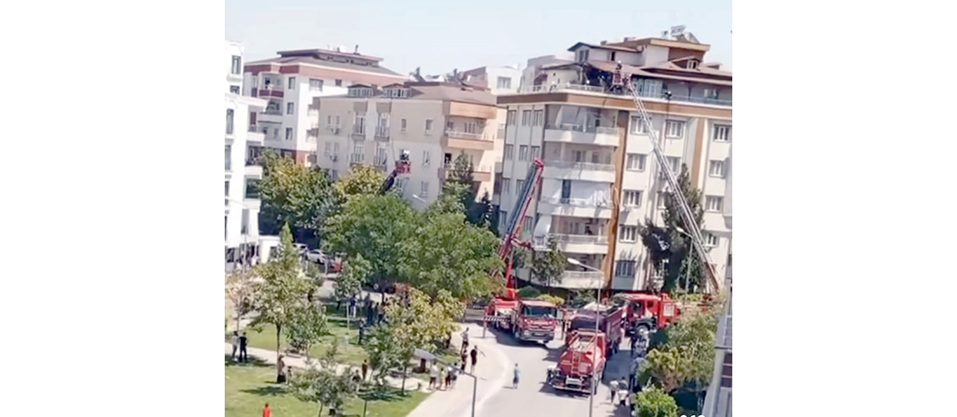 YANGIN KISA SÜREDE KONTROL ALTINA ALINDI