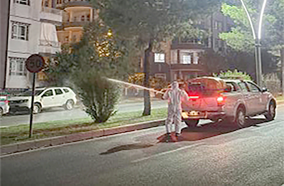 “YAPRAK BİTİNE KARŞI ÖNLEM ALIYORUZ”