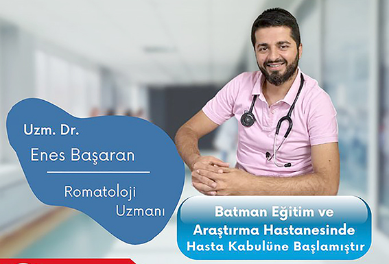 ROMATOLOJİ UZMANI GÖREVE BAŞLADI