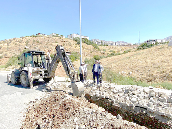 ALTYAPI ÇALIŞMALARINI İNCELEDİ