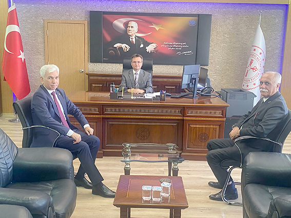 BAŞKAN KAPLAN’DAN DEFTERDAR ŞENSES’E ZİYARET