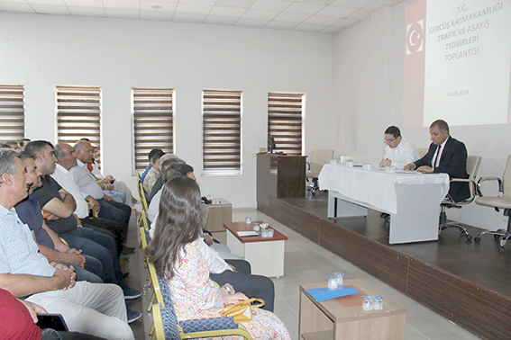 GERCÜŞ’TE TRAFİK TEDBİRLERİ TOPLANTISI YAPILDI