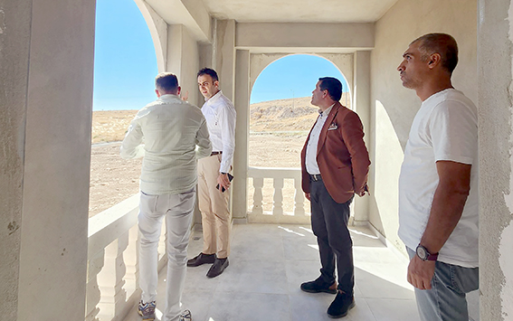 KAYMAKAM İMRAK’TAN ŞANTİYE İNŞAATINI İNCELEDİ