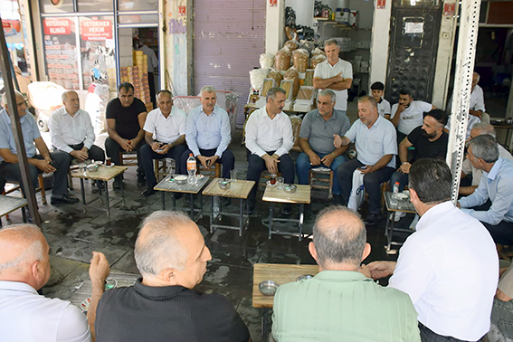 ŞANSİ, ESNAFI ZİYARET ETTİ