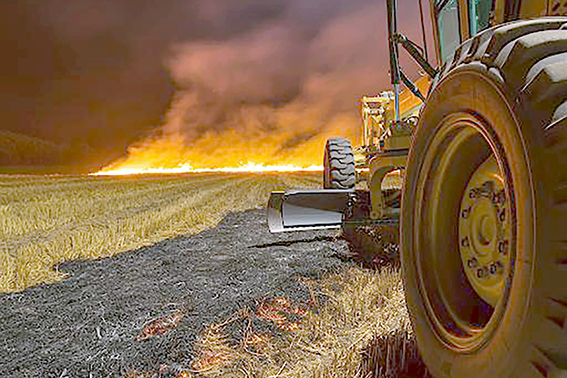 ANIZ YANGININA HIZLI MÜDAHALE