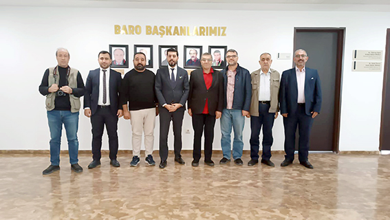 ÇALIŞAN GAZETECİLER DERNEĞİNDEN BARO’YA HAYIRLI OLSUN ZİYARETİ