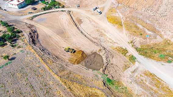 DANALI GÖLETİ DOLGU YAPILARAK ISLAH EDİLDİ