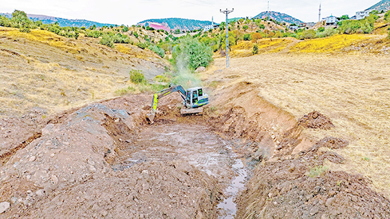 BECİRMAN KÖYÜNE YENİ KANALİZASYON SİSTEMİ