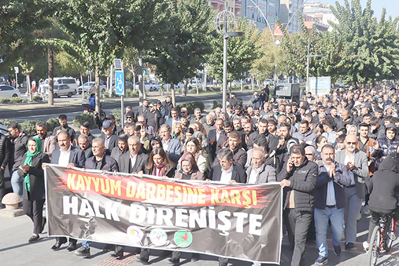 DEM PARTİ, KAYYUMLARA KARŞI YÜRÜDÜ