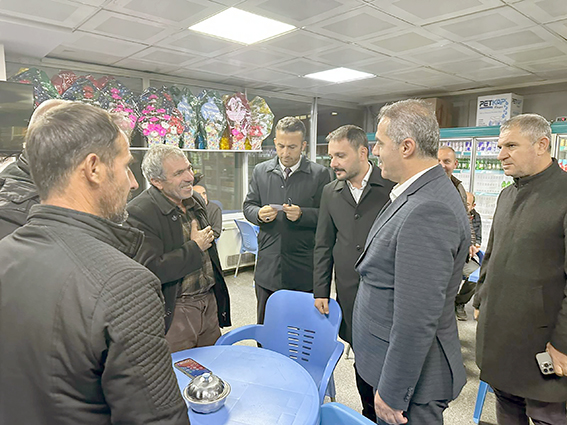 İL BAŞKANI ŞANSİ’DEN HASTA YAKINLARINA ZİYARET