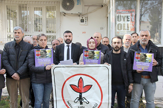 İHD’DEN NİMET TANRIKULU’NA DESTEK