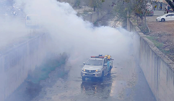 İLUH DERESİ İLAÇLANDI