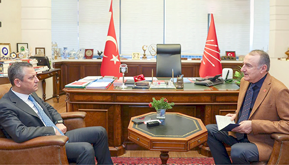 PM ÜYESİ YAŞAR, GENEL BAŞKAN ÖZEL İLE GÖRÜŞTÜ