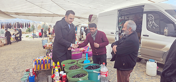 PAZARYERİ ESNAFINA ZİYARET