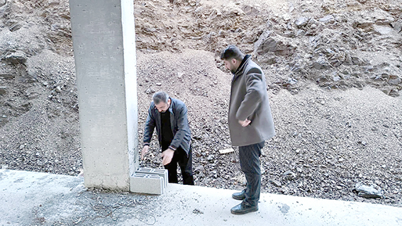 TAZİYE EVİ İNŞAATINI İNCELEDİ