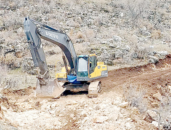 BÜYÜKDERE KÖYÜ ARAZİ YOLU ÇALIŞMALARI TAMAMLANDI