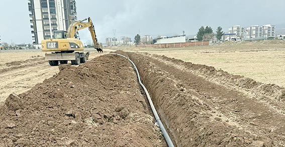 TİLMİS’E 463 METRELİK İÇME SUYU HATTI