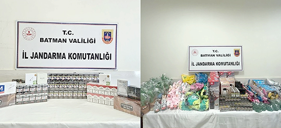 4 ARAÇTAN ÇOK SAYIDA KAÇAK MALZEME ELE GEÇİRİLDİ