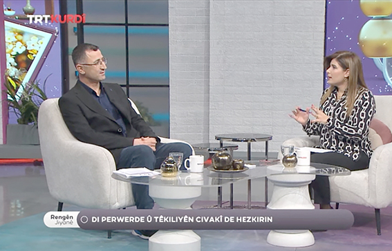 YAZAR ÇELEBİ, TRT KURDİ’DE KONUŞTU