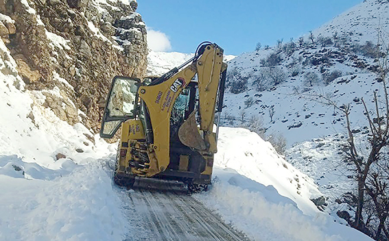 YOL AÇMA ÇALIŞMALARI TAMAMLANDI