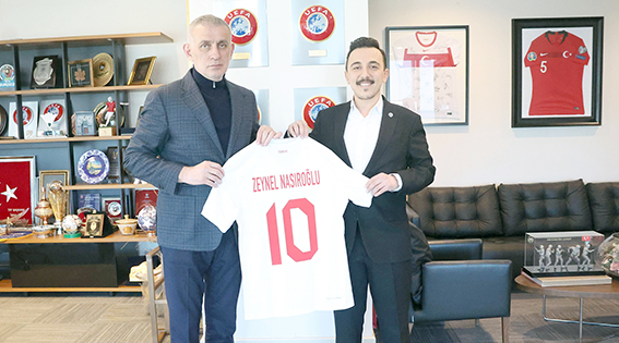 ZEYNEL ABİDİN NASIROĞLU’NDAN TFF BAŞKANINA ZİYARET