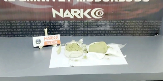 1 KİLO 76 GRAM TOZ ESRAR ELE GEÇİRİLDİ