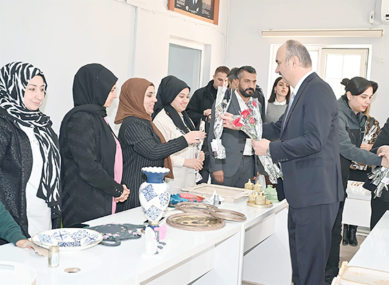 KADIN KURSİYERLERE ‘KADINLAR GÜNÜ’ ZİYARETİ