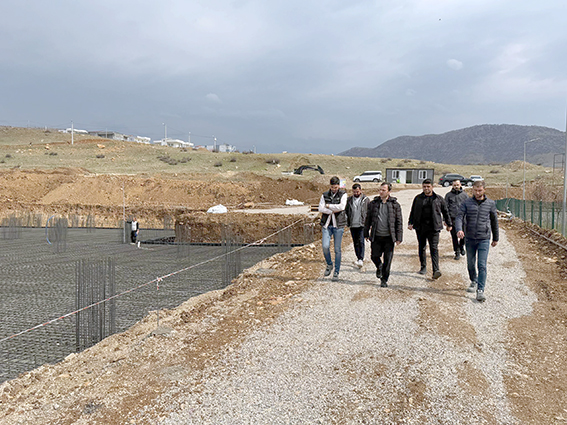 KÜTÜPHANE İNŞAATI İNCELENDİ