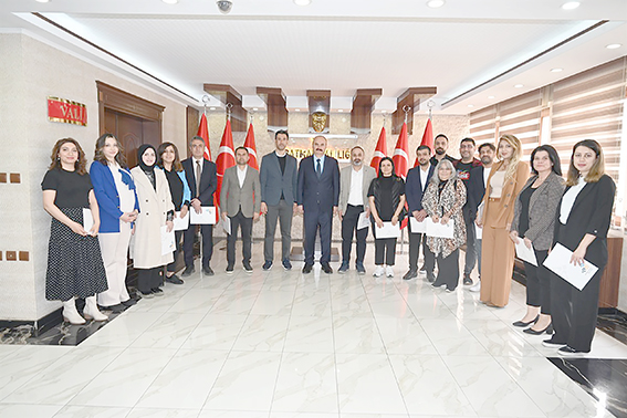 PROJE OFİSİ ÇALIŞANLARINA BAŞARI BELGESİ