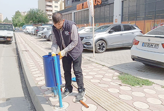 50 AYRI NOKTADAKİ ÇÖP KOVALARI YENİLENDİ