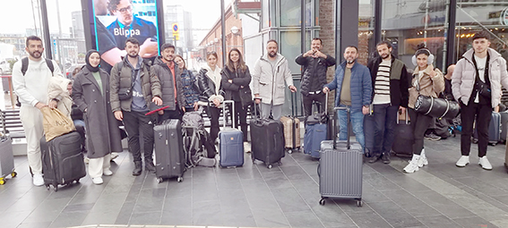 BATMANLI GENÇLER İSVEÇ’TEN DÖNDÜ