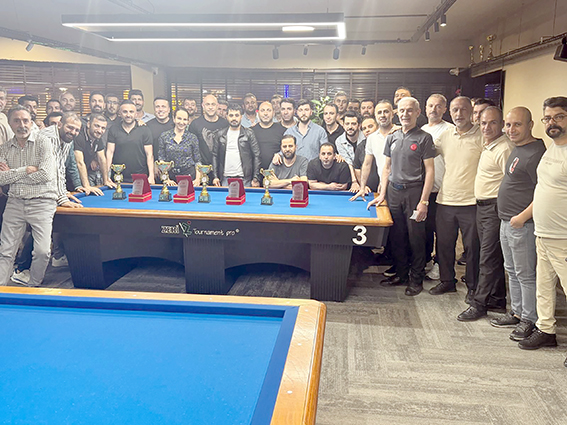 BİLARDO ŞAMPİYONLARINA 128 BİN TL ÖDÜL