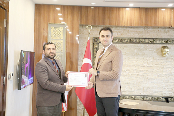 İLÇE MÜFTÜSÜ SAĞLAM’DAN KAYMAKAM İMRAK’A VEDA ZİYARETİ