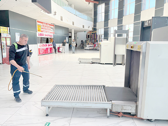 OTOGARDA HİJYEN SEFERBERLİĞİ