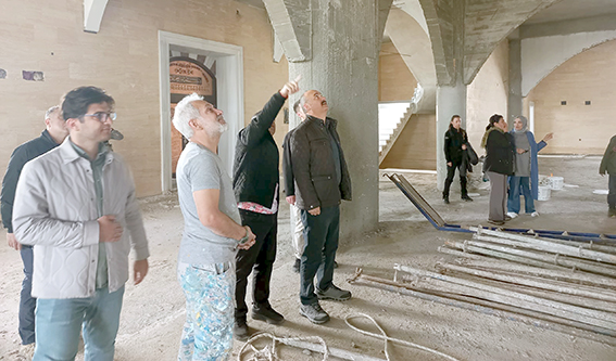 ÜNİVERSİTE CAMİSİ İNŞAATI İNCELENDİ