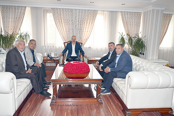 VALİ CANALP, MİNİBÜSÇÜLER ODASI YÖNETİMİNİ KABUL ETTİ